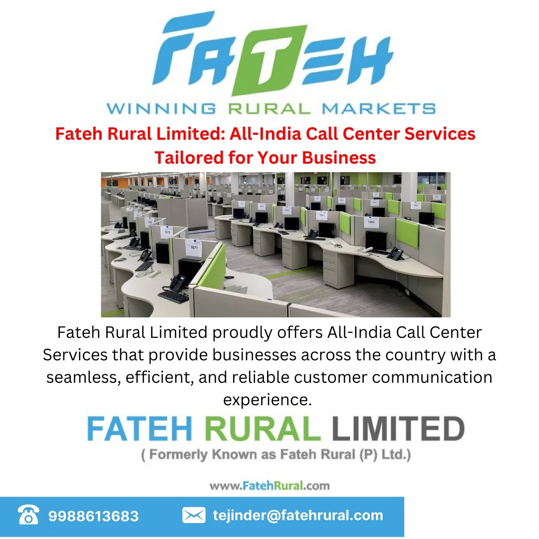 All-India Call Center Services by Fateh Rural Limited