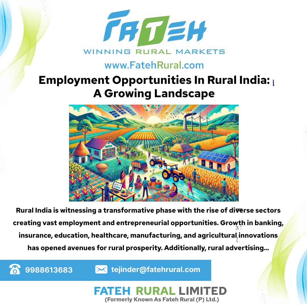 Employment Opportunities in Rural India by Fateh Rural Limited