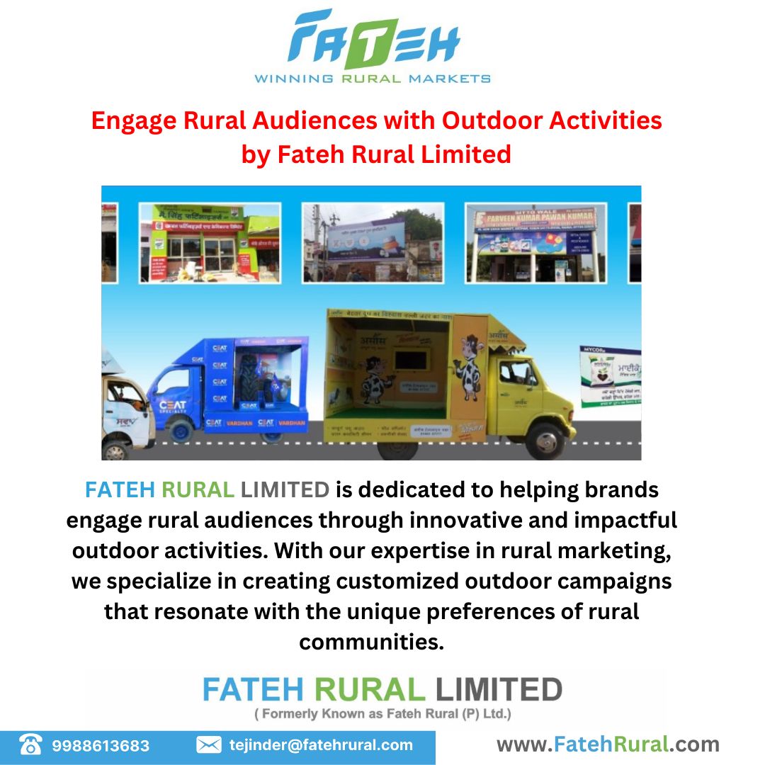 Engage Rural Audiences with Outdoor Activities by Fateh Rural Limited