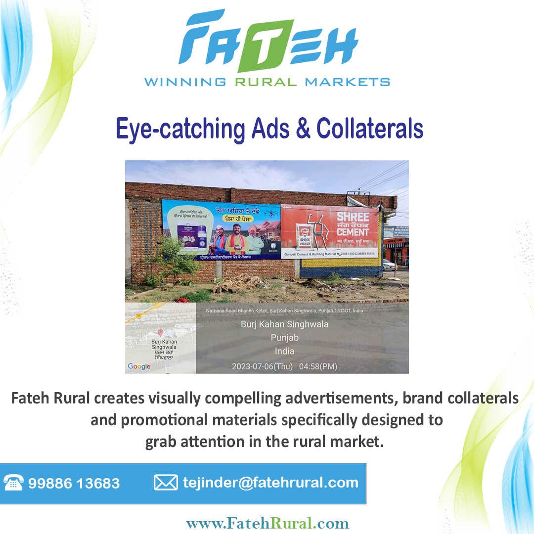 Fateh Rural Limited capturing and captivating rural hearts through targeted rural marketing in India