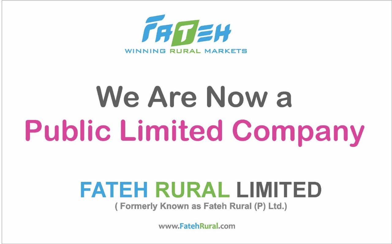 Fateh Rural Pvt. Ltd. is Now FATEH RURAL LIMITED