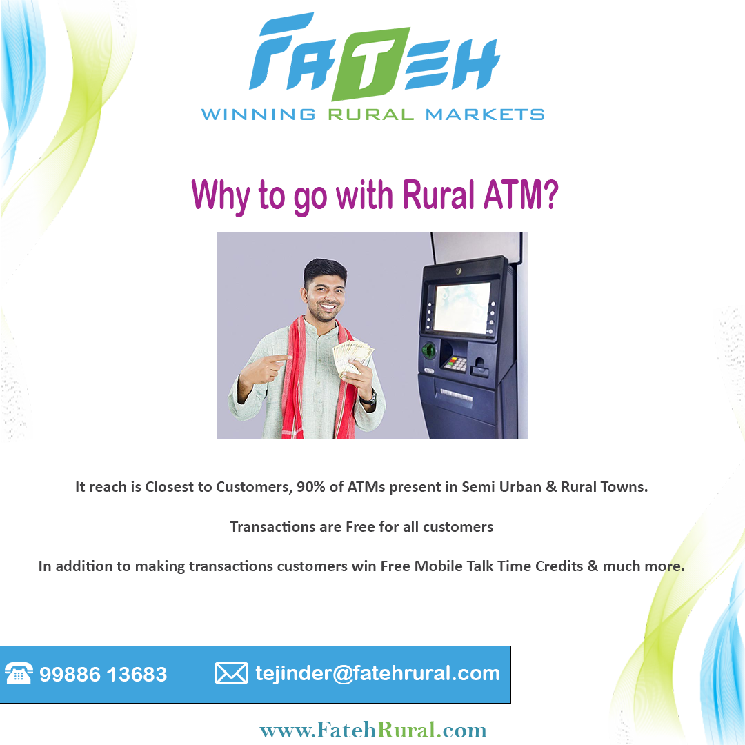 Fateh Rural Limited unleashing business potential by reaching millions in rural India through 10,000 ATMs