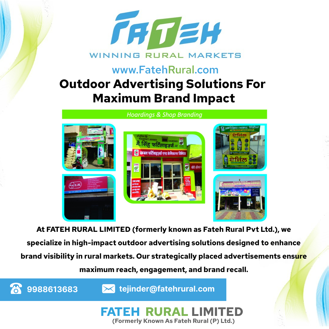 Outdoor Advertising Solutions by Fateh Rural Limited