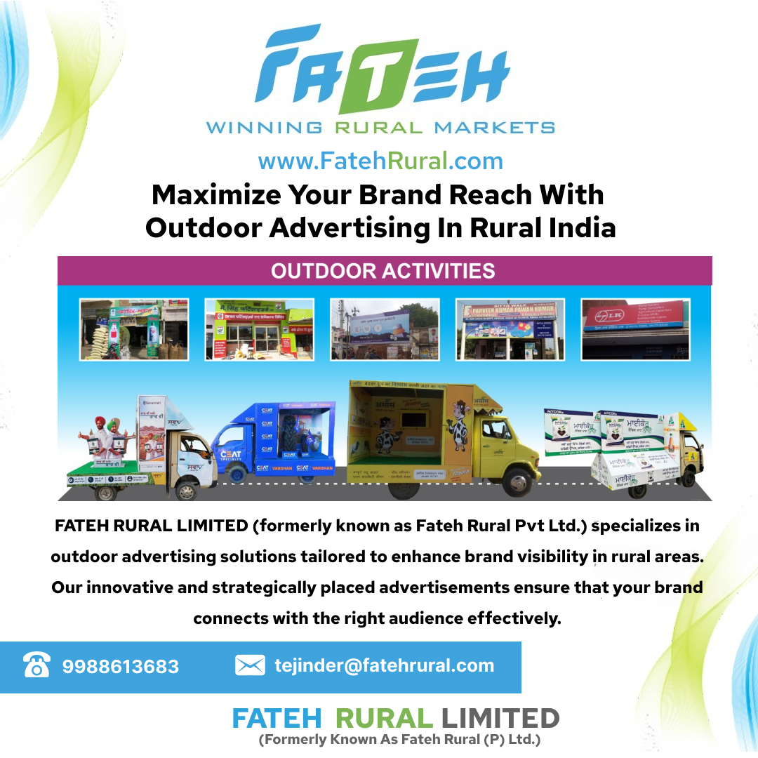 Outdoor Advertising in Rural India - Fateh Rural Limited