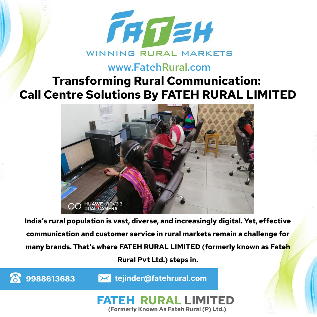 Rural Call Centre Solutions by Fateh Rural Limited