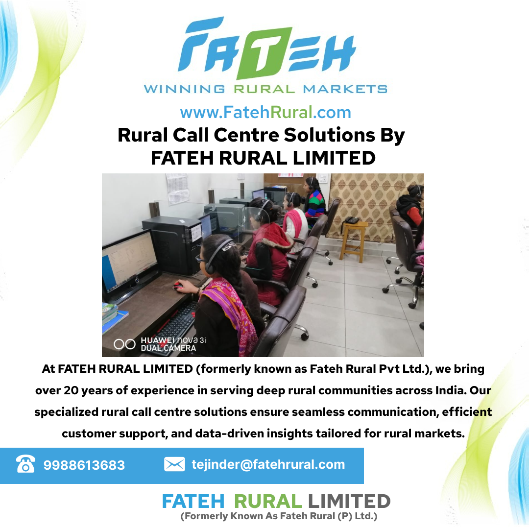 Rural Call Centre Services by Fateh Rural Limited