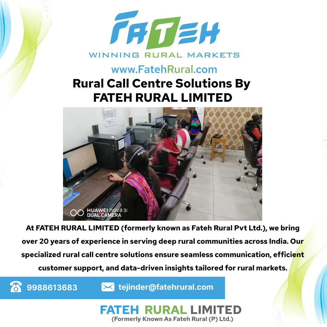Rural Call Centre Services by Fateh Rural Limited